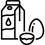 Icon of a milk carton and an egg
