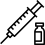 Icon of a syringe and a medicine vial