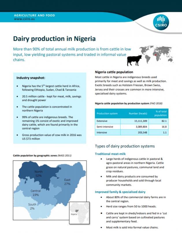 Dairy Production in Nigeria