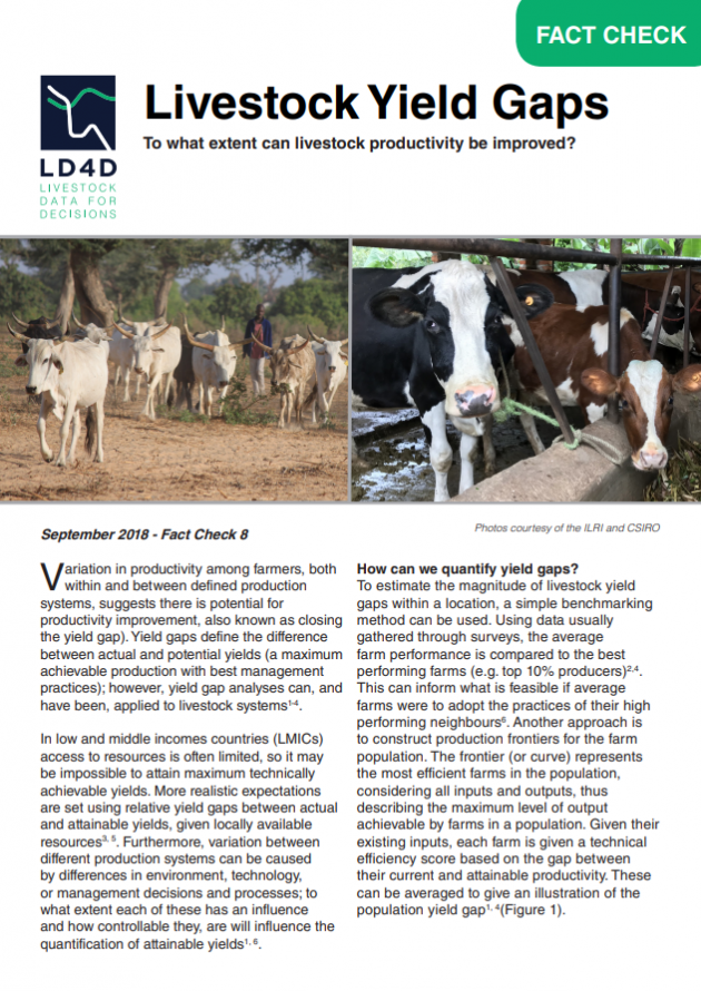 Livestock Yield Gaps